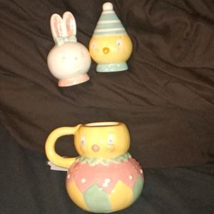 Johanna parker chick mug and salt and pepper